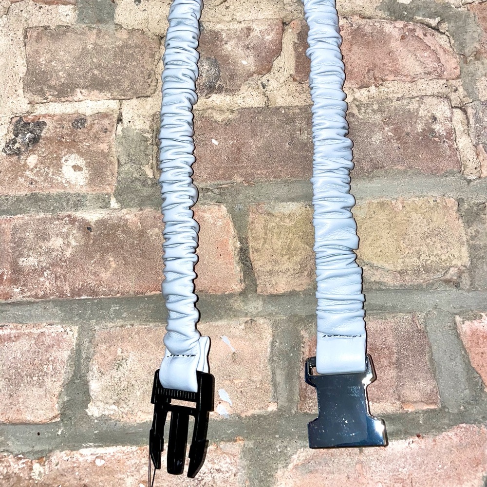 Faux Leather Buckle Belt